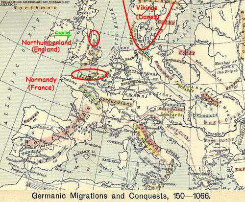 50034 Normans-Danes Map