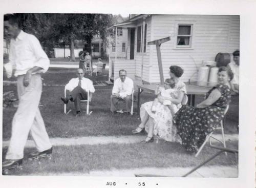 Don-Erdman-at-Pam-Erdman-baptism-reception-Aug-1955