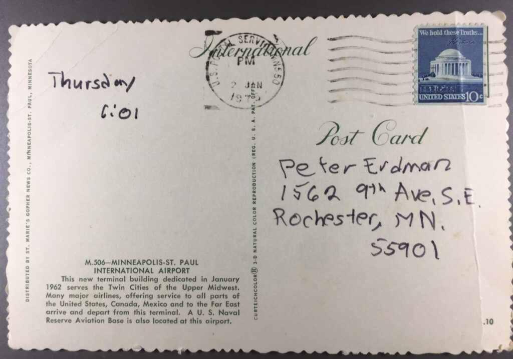 Postcard to myself