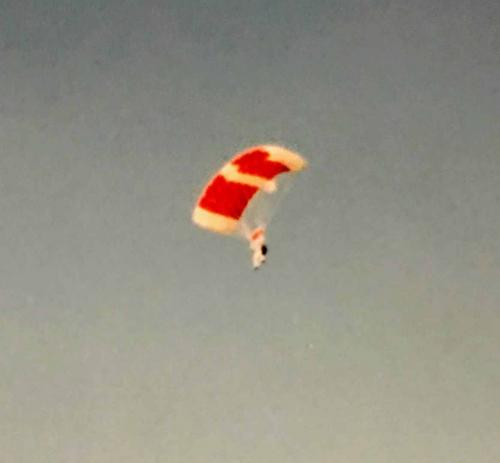 Final approach at 500 feet and land by flaring at 15 feet