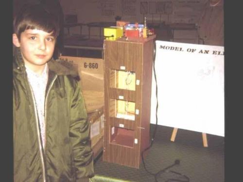 Working model of an elevator