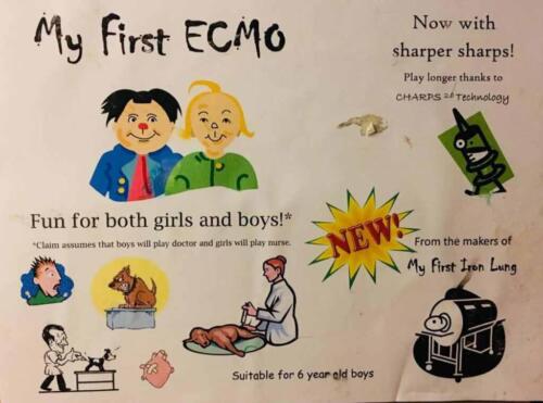 Fictitious toy "My first ECMO"