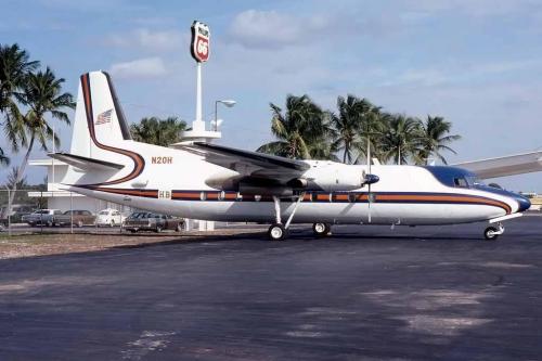 Stan Hubbard's Fairchild F27 turbo prop we took to do hockey broadcasts.